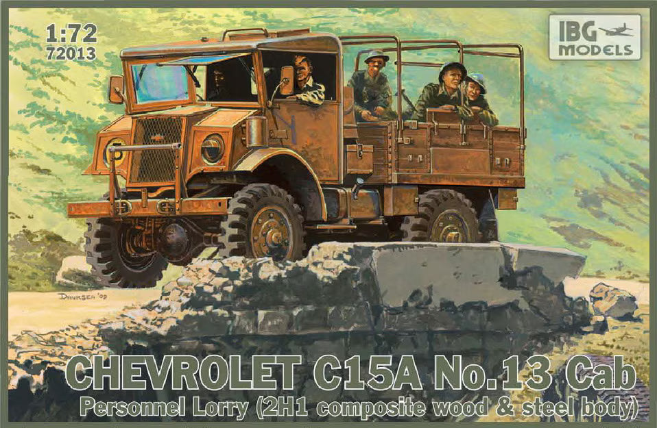 IBG 1/72   Chevrolet C15A No.13 Cab Personnel Lorry (2H1 composite wood & steel body) (72013)