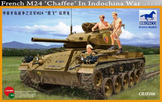 Bronco Models 1/35 French M24 'Chaffee' In Indochina War Indochine (CB35166)rench M24 'Chaffee' In Indochina War Indochine (