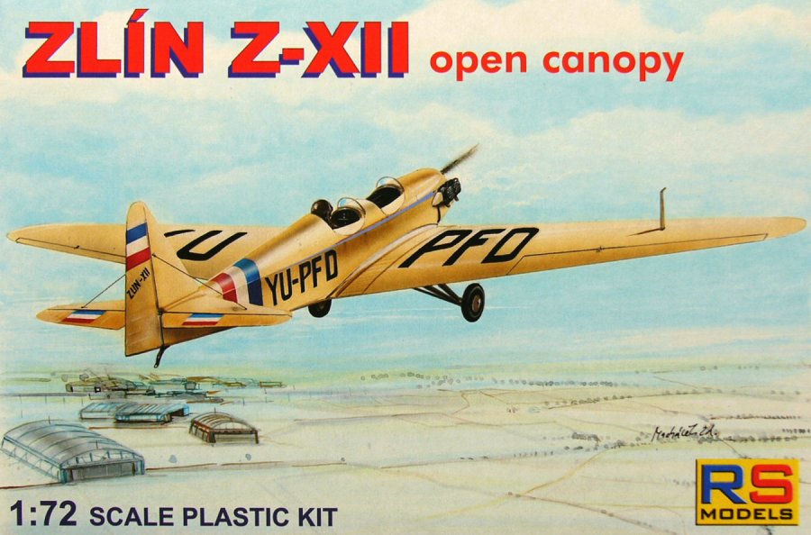 RS Models 1/72 Zlin Z-XII open canopy (92039)
