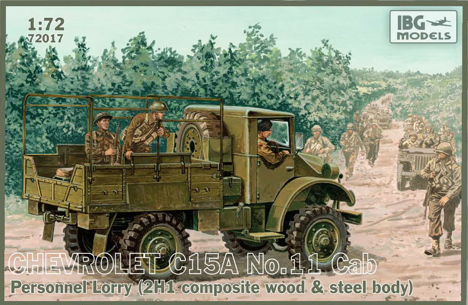 IBG 1/72 Chevrolet C15A No.11 Cab Personnel Lorry (2H1 composite wood & steel body) (72017)