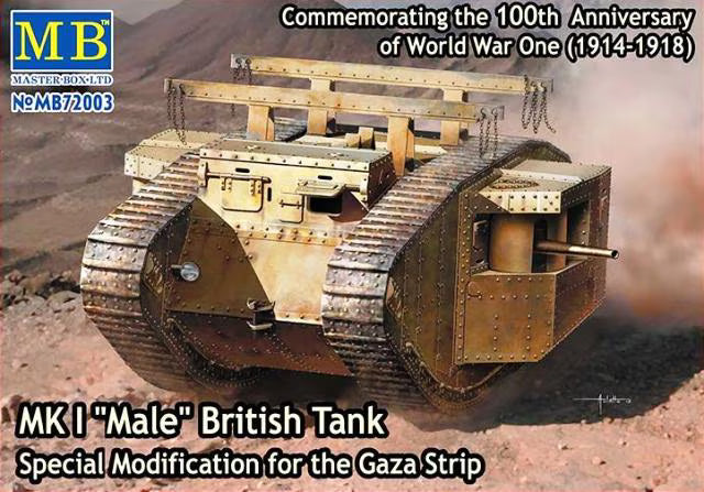 Master Box Ltd 1/72 Mk I "Male" British Tank Special Modification for the Gaza Strip (MB72003)