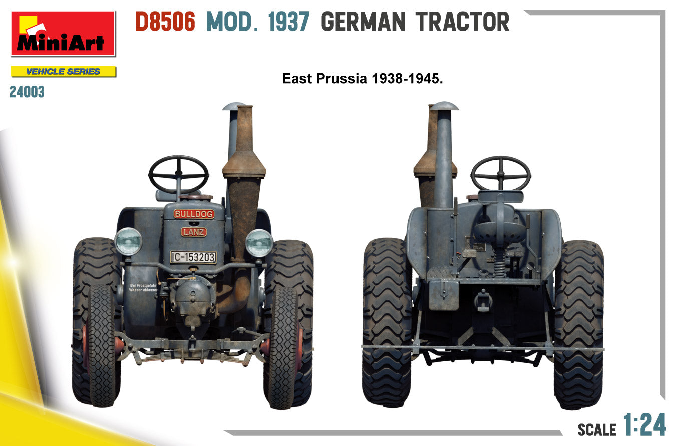 MiniArt 1/24 D8506 MOD. 1937 German Tractor (24003)