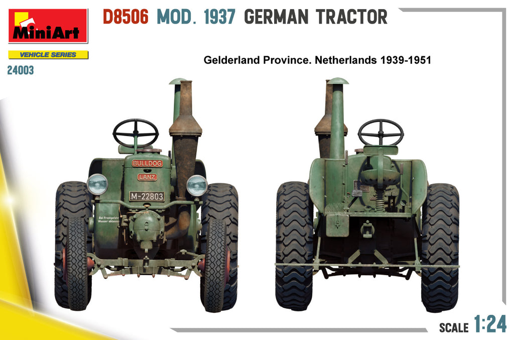 MiniArt 1/24 D8506 MOD. 1937 German Tractor (24003)