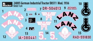 MiniArt 1/24 German Industrial Tractor D8511 Mod. 1936 (24005)
