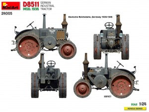MiniArt 1/24 German Industrial Tractor D8511 Mod. 1936 (24005)