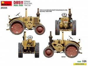 MiniArt 1/24 German Industrial Tractor D8511 Mod. 1936 (24005)