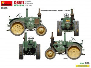 MiniArt 1/24 German Industrial Tractor D8511 Mod. 1936 (24005)
