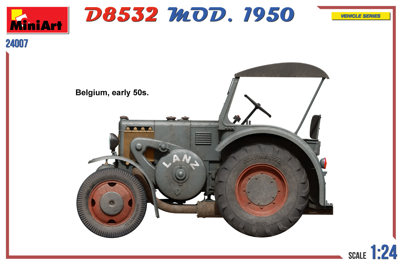 MiniArt 1/24 D8532 MOD. 1950 German Traffic Tractor (24007)