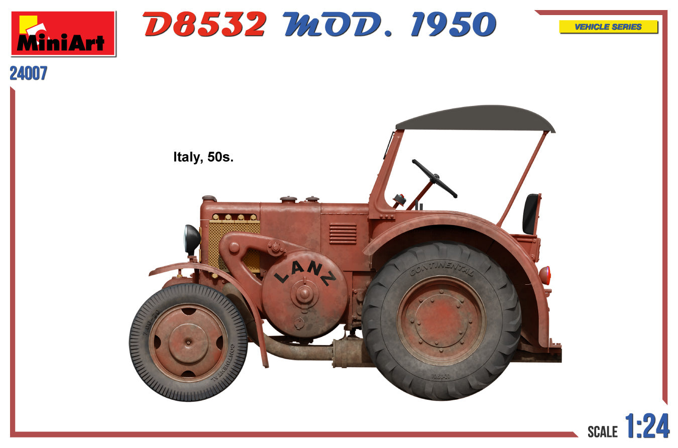 MiniArt 1/24 D8532 MOD. 1950 German Traffic Tractor (24007)