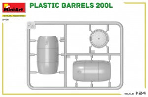 MiniArt 1/24 Plastic Barrels 200L (24011)
