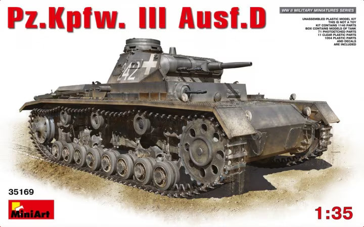 MiniArt 1/35 Pz.Kpfw. III Ausf.D (35169)