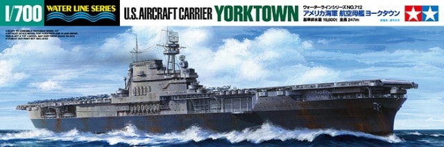 Tamiya 1/700 U.S. Aircraft Carrier Yorktown Water Line Series (31712)