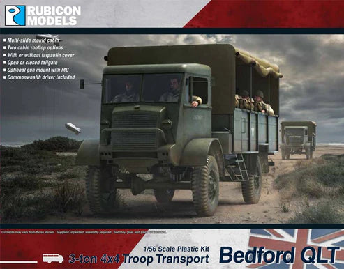 Rubicon Models 1/56 Bedford QLT Troop Carrier (280107)
