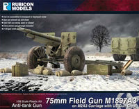 Rubicon Models 1/56 M2A3 75mm Field Gun M1897A3 w/Crew (280127)