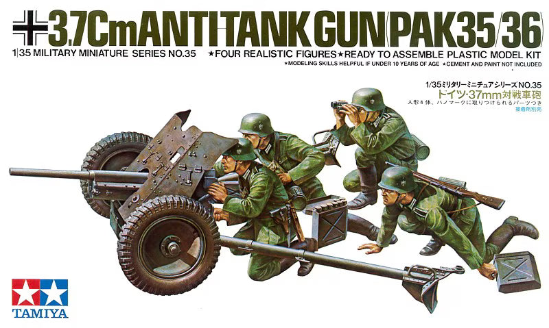 Tamiya 1/35 3.7cm Anti-Tank Gun (PaK 35/36) (35035)