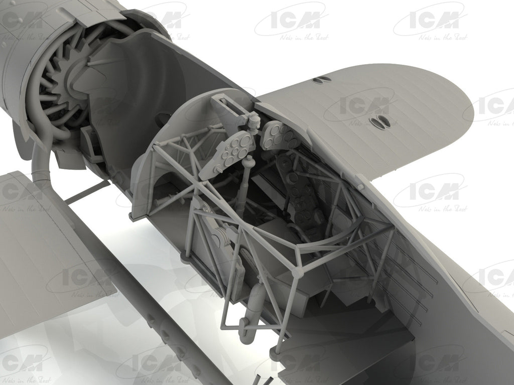 ICM 1/32 Fiat CR.42 LW WWII German Luftwaffe Ground Attack Aircraft (32021)