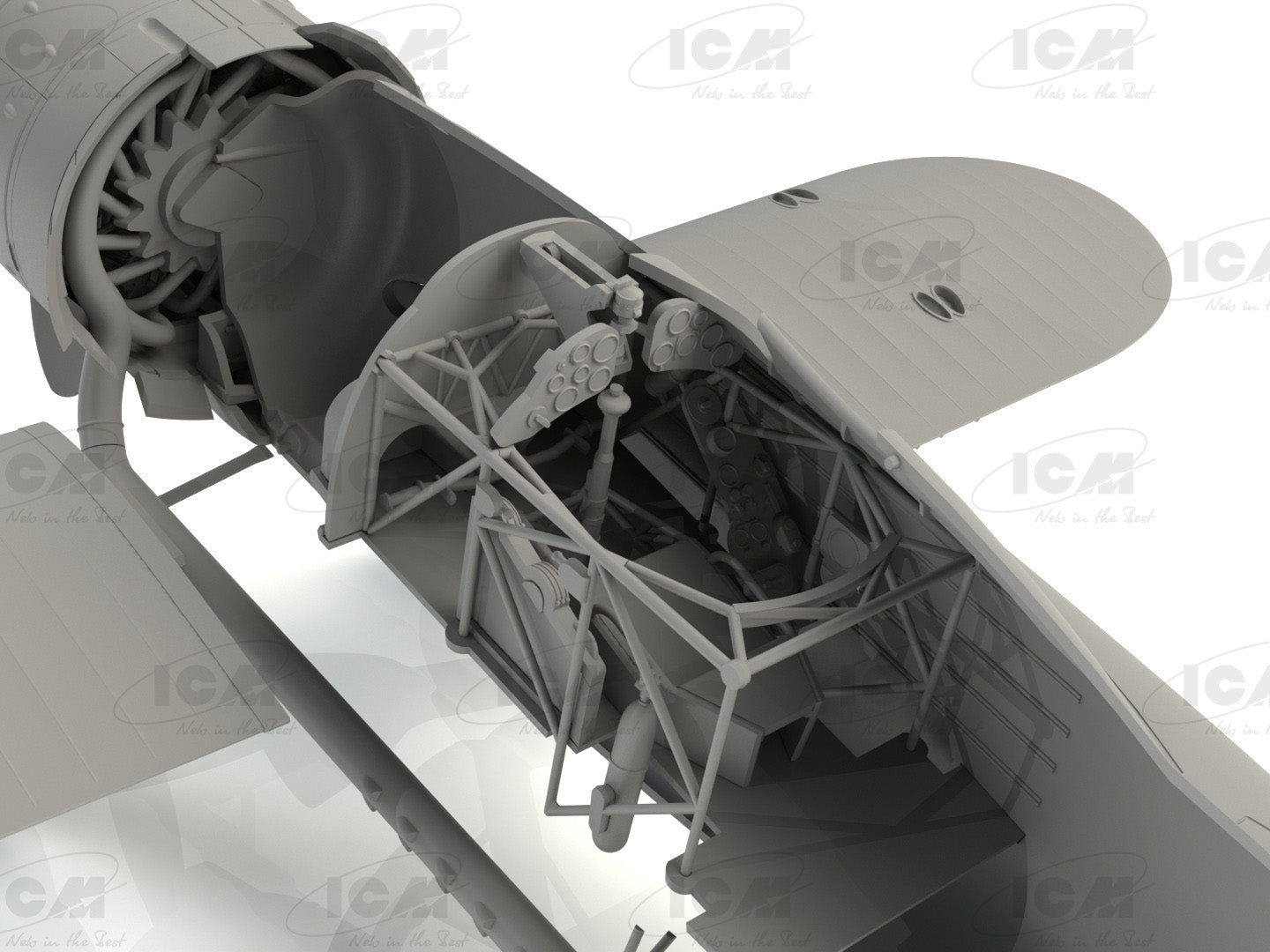 ICM 1/32 Fiat CR.42 LW WWII German Luftwaffe Ground Attack Aircraft (32021)