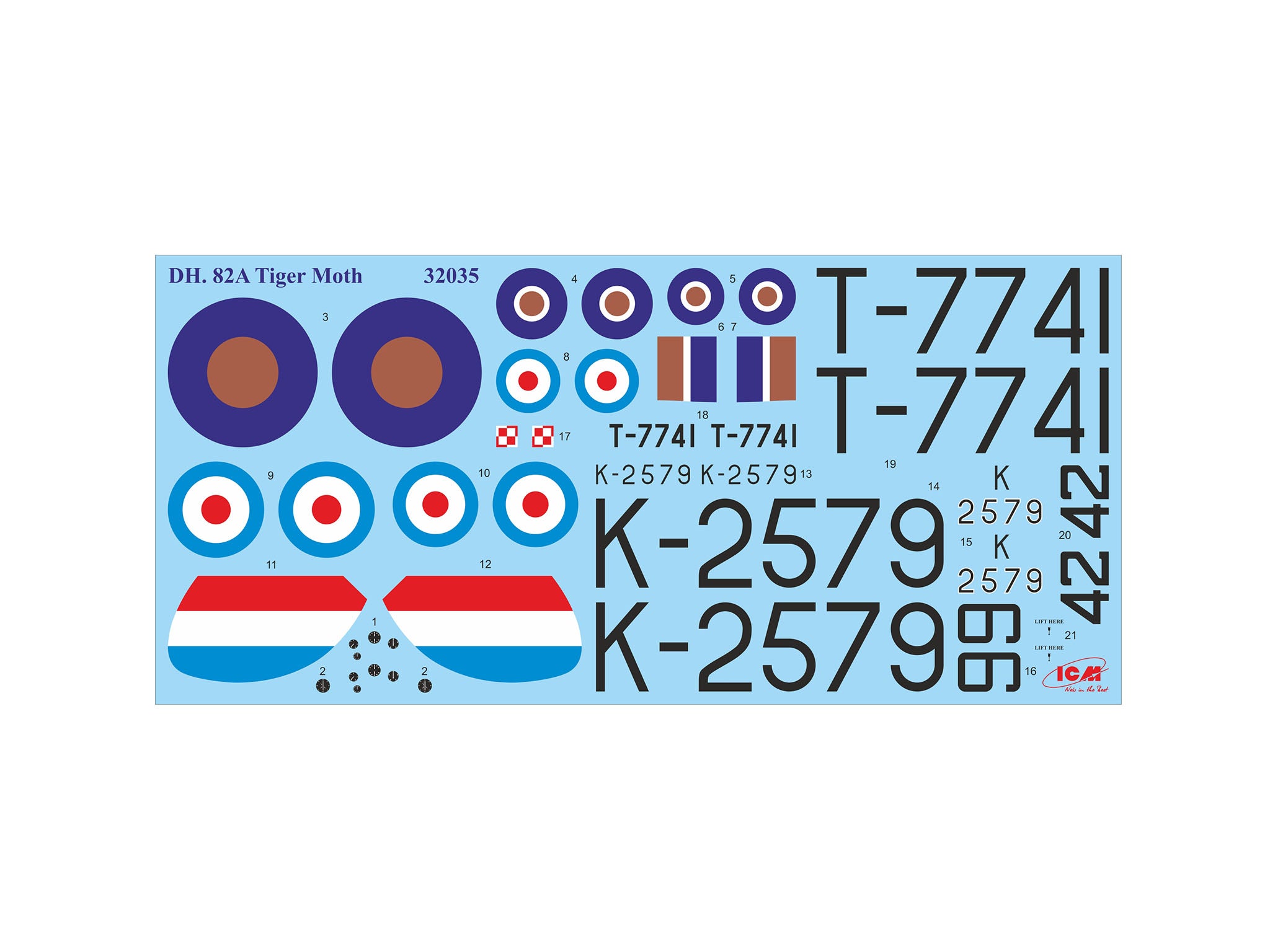ICM 1/32 DH. 82A Tiger Moth British Training Aircraft (32035)