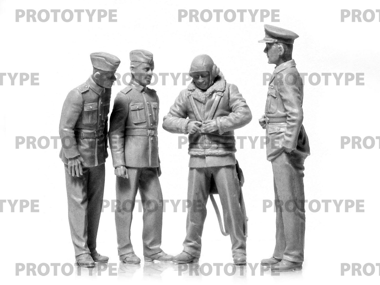 ICM 1/32 DH. 82A Tiger Moth with WWII RAF cadets (32037)