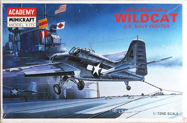 Academy 1/72 Grumman F4F-4 Wildcat U.S. Navy Fighter (1650)