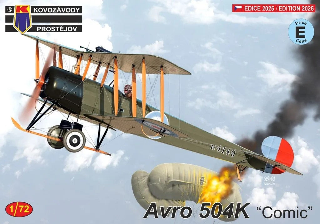 KP Models 1/72 Avro 504K "Comic" (KPM0494) — New — Aircraft, Military, WWI