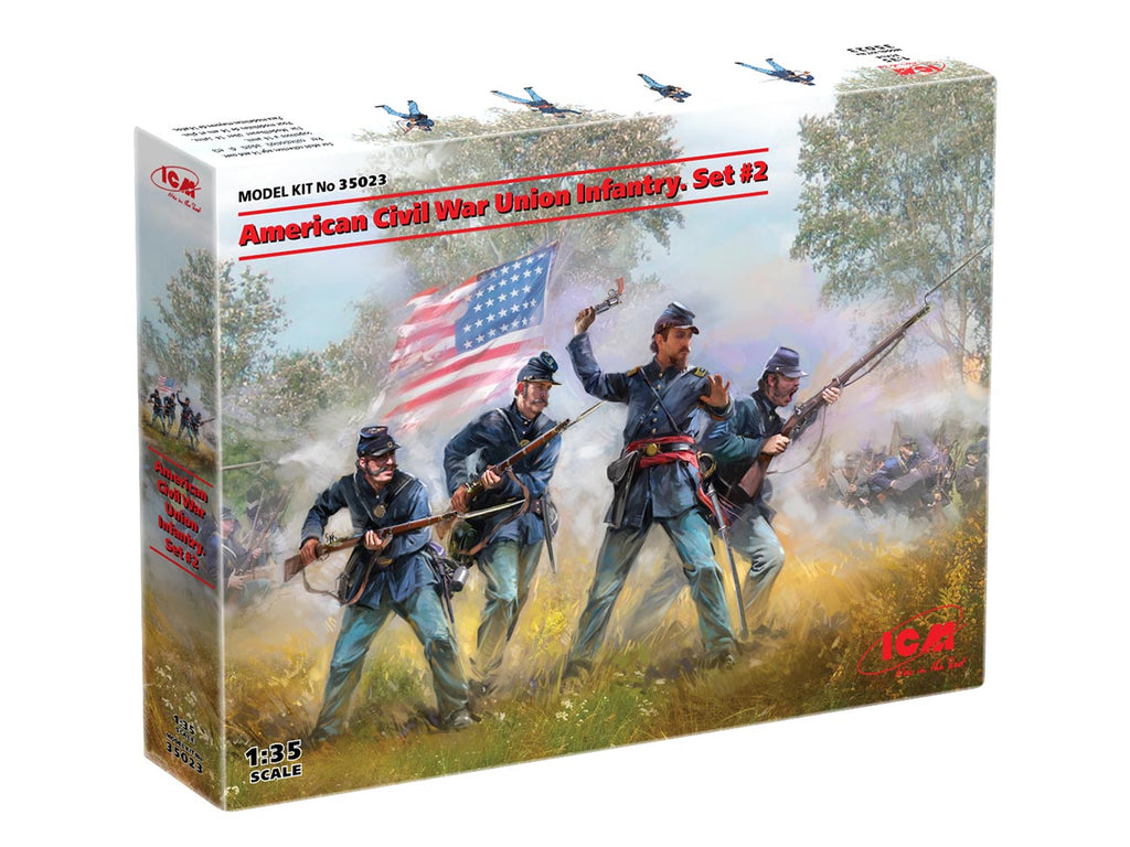 ICM 1/35 American Civil War, Union Infantry. Set #2 (35023)