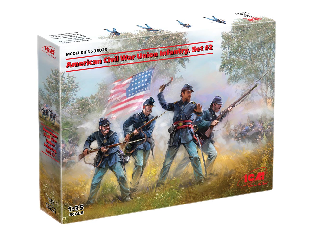 ICM 1/35 American Civil War, Union Infantry. Set #2 (35023)