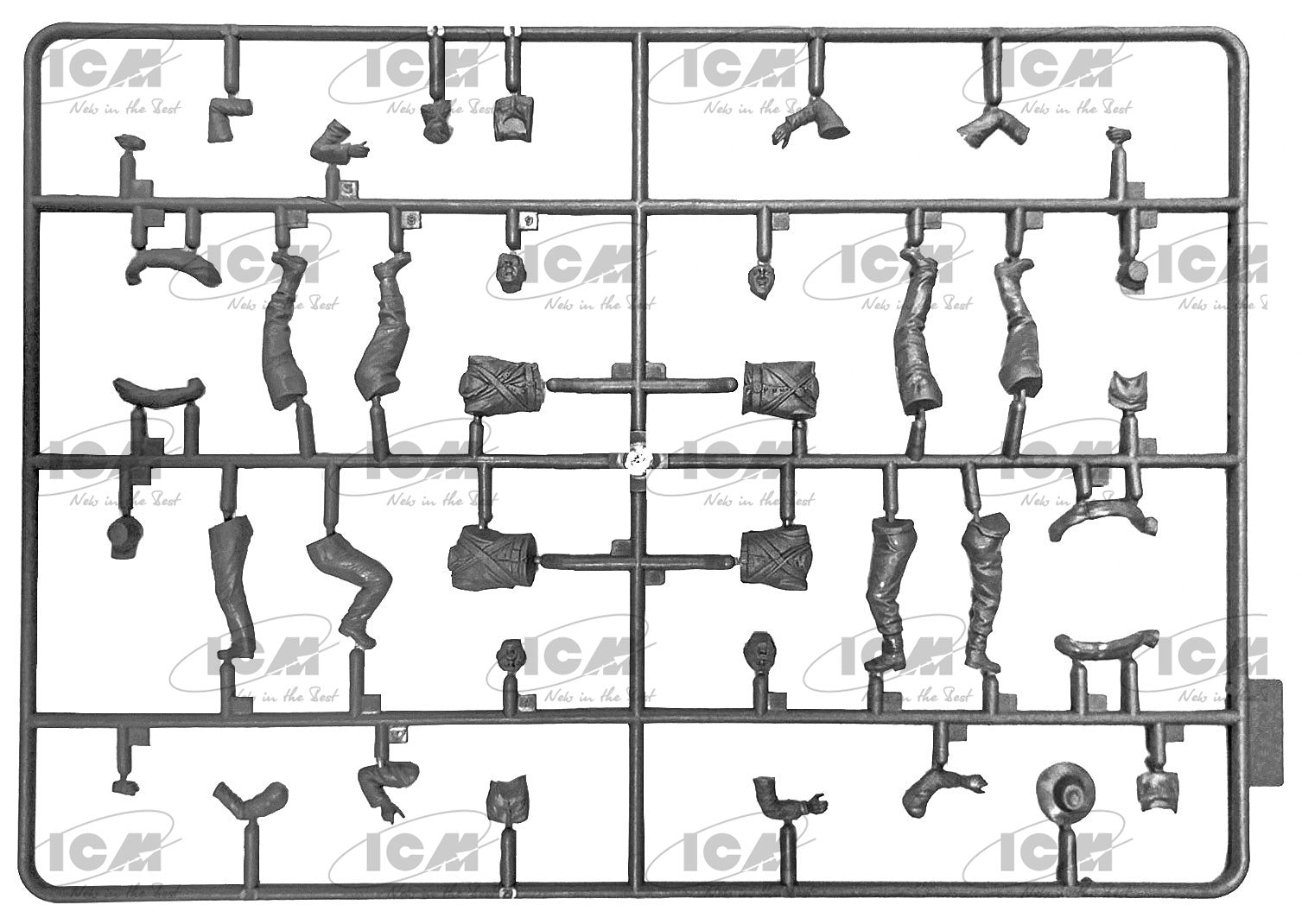 ICM 1/35 American Civil War Confederate Infantry Set #2 (35024)