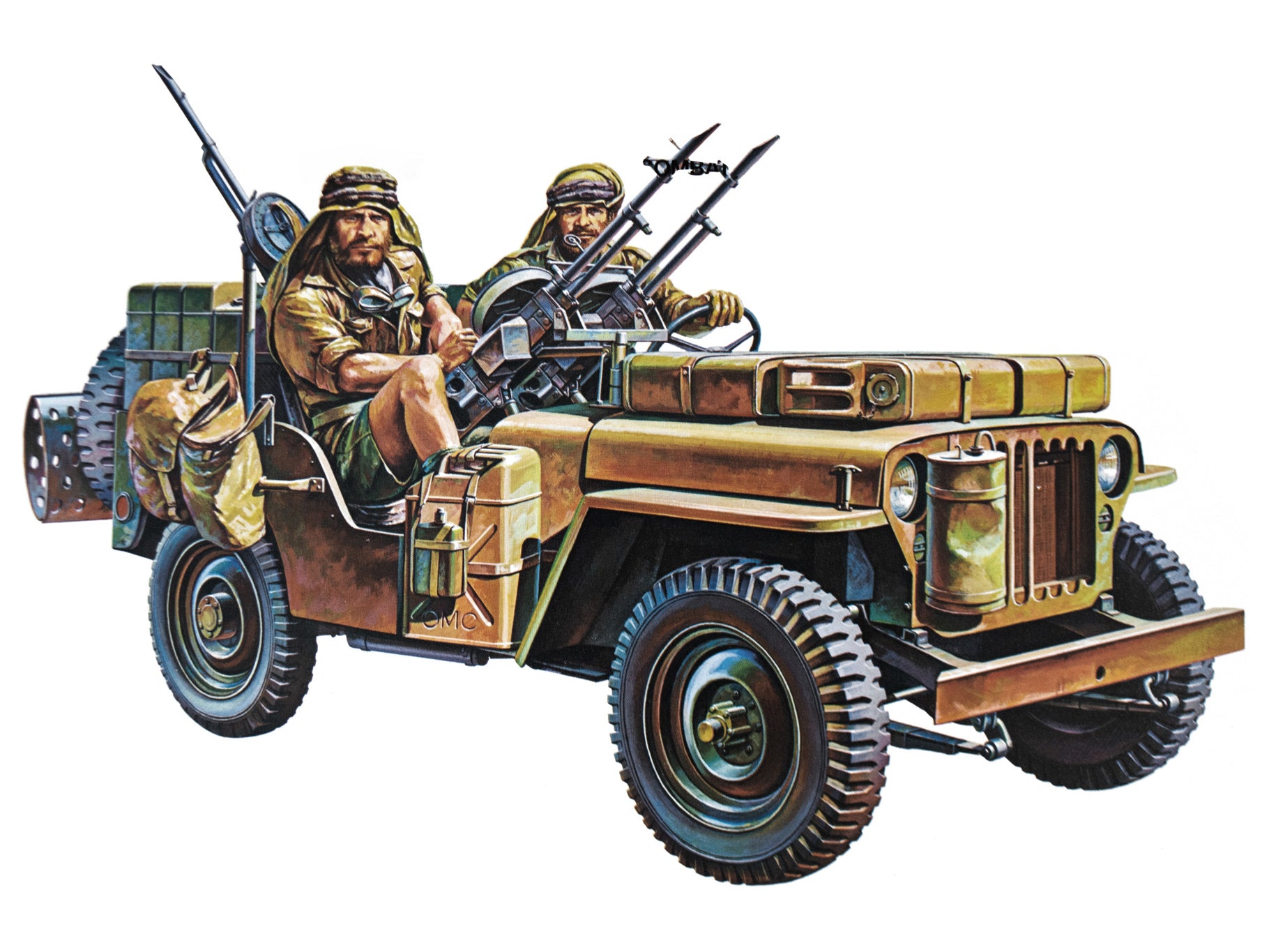 Tamiya 1/35 British Special Air Service Jeep With crew of 2 (35033)
