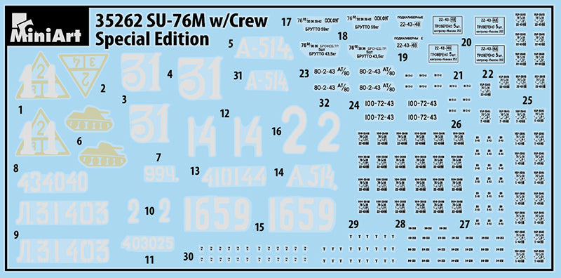 MiniArt 1/35 SU-76M w/Crew (Special Edition) (35262)