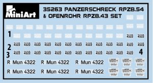 MiniArt 1/35 Panzerschreck RPzB. 54 & Ofenrohr RPzB. 43 Set (35263)