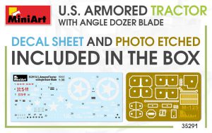 MiniArt 1/35 U.S. Armored Tractor with Angle dozer blade (35291)