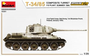 MiniArt 1/35 T-34/85 Composite Turret 112 Plant. Summer 1944 INTERIOR KIT (35301)