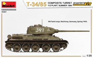 MiniArt 1/35 T-34/85 Composite Turret 112 Plant. Summer 1944 INTERIOR KIT (35301)