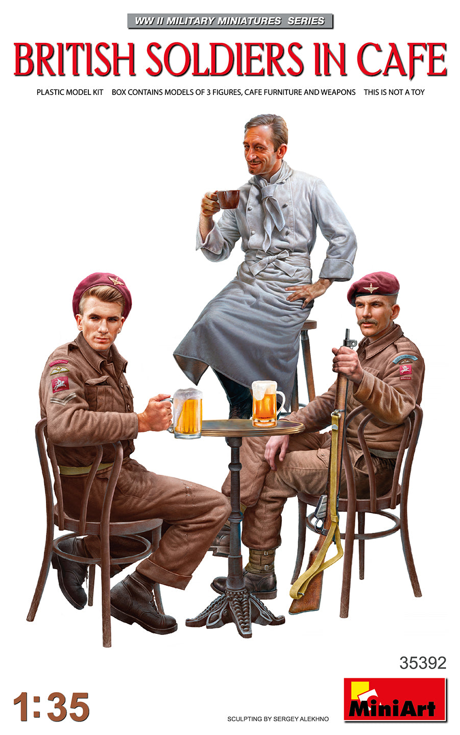MiniArt 1/35 British Soldiers in Cafe (35392)