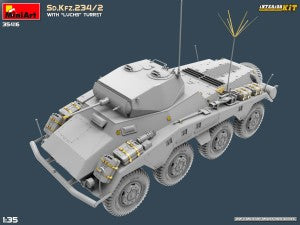 MiniArt 1/35 Sd.Kfz.234/2 with "Luchs" Turret Interior kit (35416)