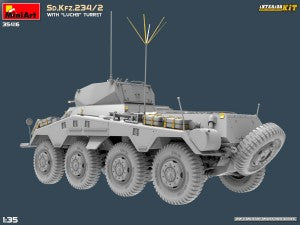 MiniArt 1/35 Sd.Kfz.234/2 with "Luchs" Turret Interior kit (35416)