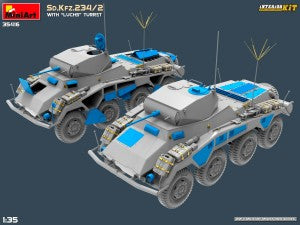 MiniArt 1/35 Sd.Kfz.234/2 with "Luchs" Turret Interior kit (35416)