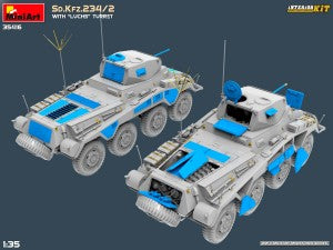 MiniArt 1/35 Sd.Kfz.234/2 with "Luchs" Turret Interior kit (35416)