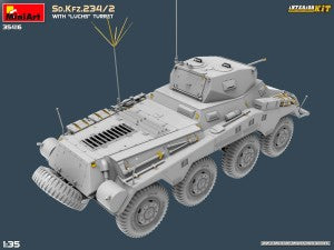 MiniArt 1/35 Sd.Kfz.234/2 with "Luchs" Turret Interior kit (35416)