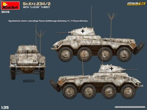 MiniArt 1/35 Sd.Kfz.234/2 with "Luchs" Turret Interior kit (35416)