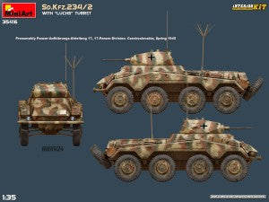 MiniArt 1/35 Sd.Kfz.234/2 with "Luchs" Turret Interior kit (35416)