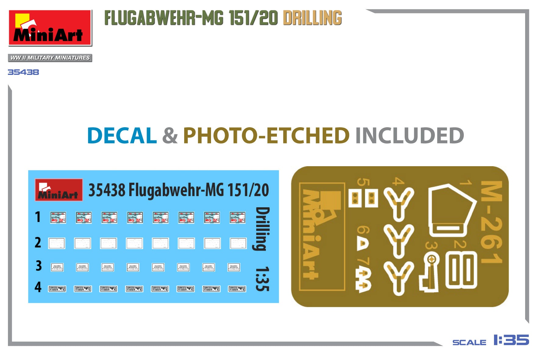 MiniArt 1/35 Flugabwehr-MG 151/20 Drilling (35438)