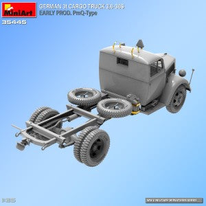 MiniArt 1/35 German 3t Cargo Truck 3,6-36S Early Prod. PmQ-Type (35445)