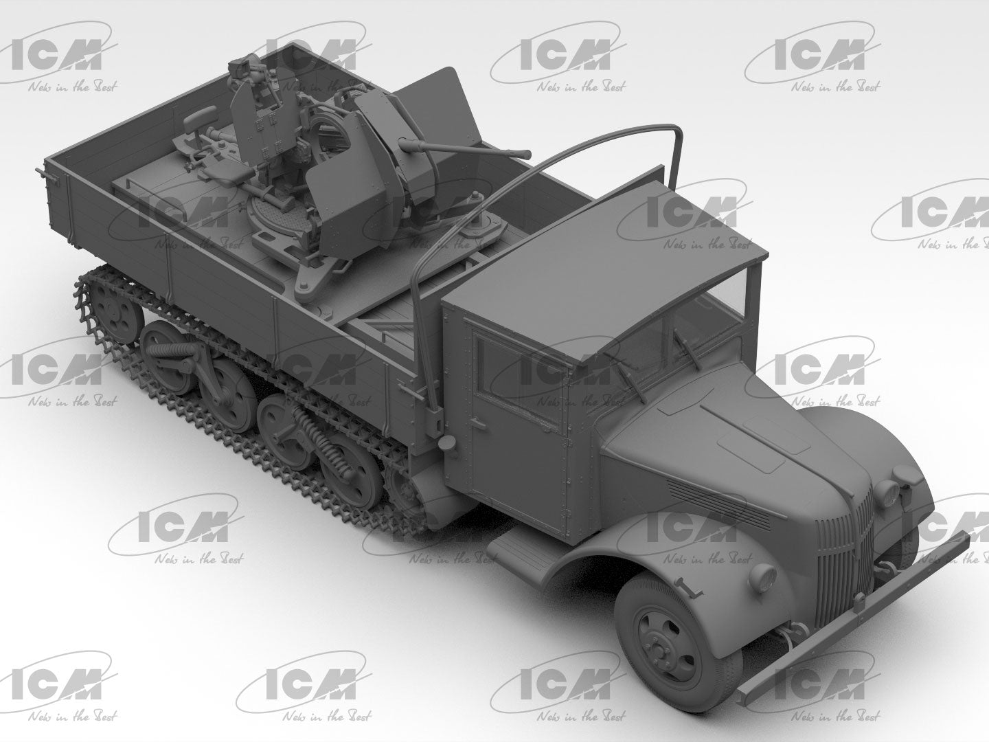 ICM 1/35 Sd.Kfz.3b with Flak 38 Truppenluftschutzwagen (35455)
