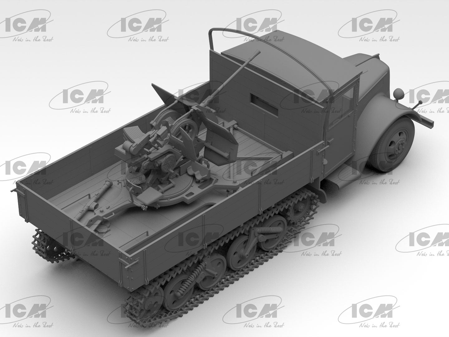 ICM 1/35 Sd.Kfz.3b with Flak 38 Truppenluftschutzwagen (35455)