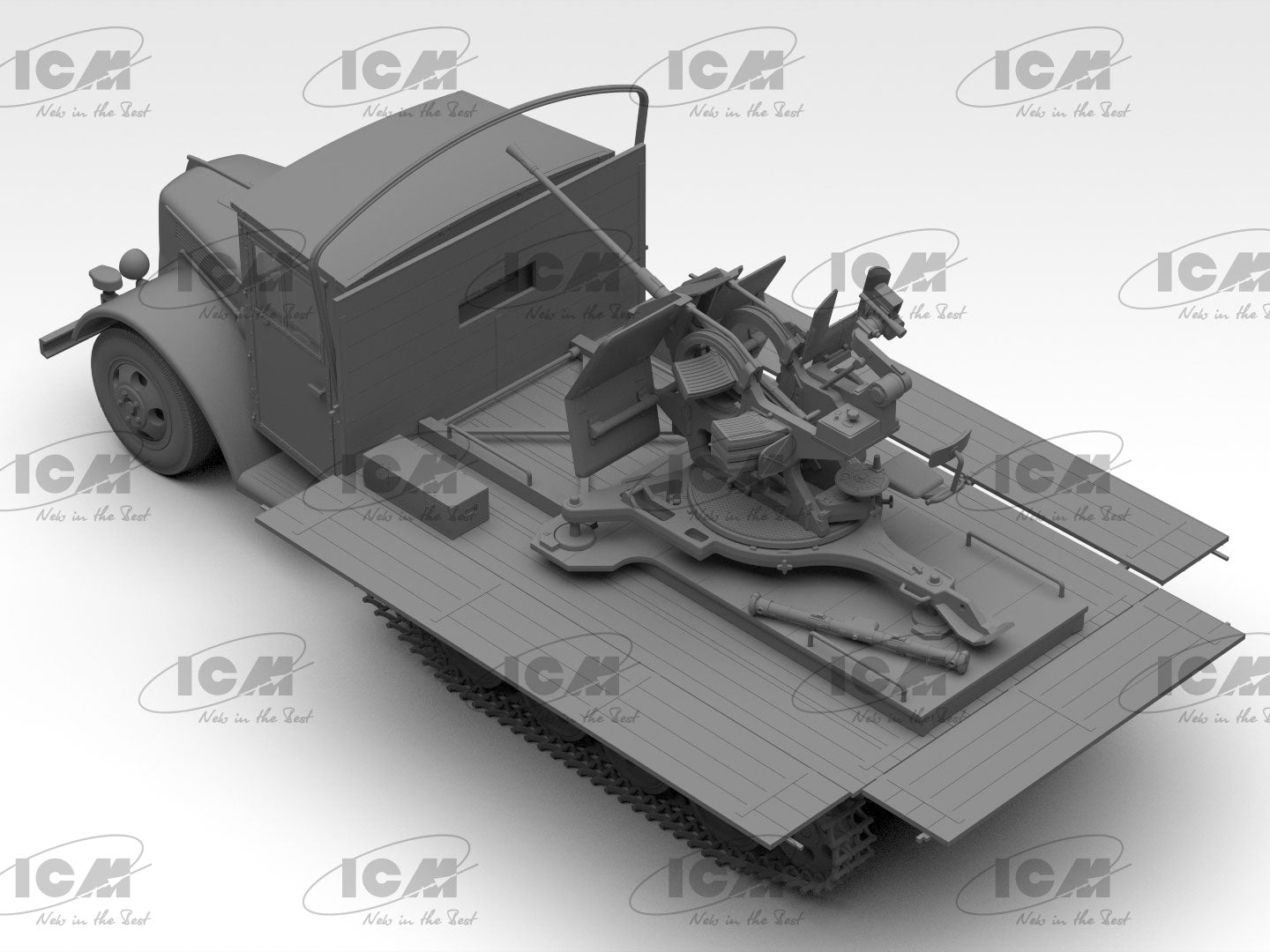 ICM 1/35 Sd.Kfz.3b with Flak 38 Truppenluftschutzwagen (35455)