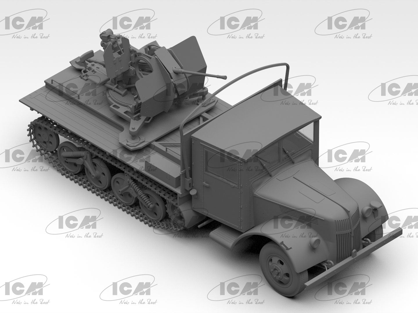 ICM 1/35 Sd.Kfz.3b with Flak 38 Truppenluftschutzwagen (35455)
