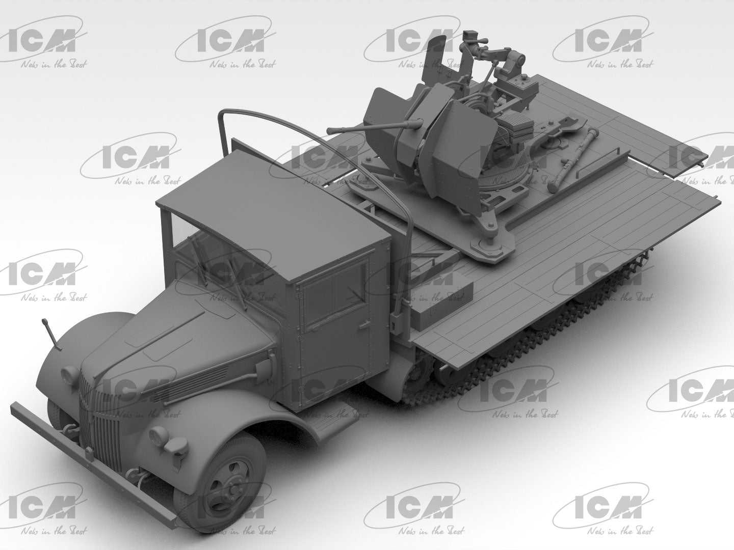 ICM 1/35 Sd.Kfz.3b with Flak 38 Truppenluftschutzwagen (35455)