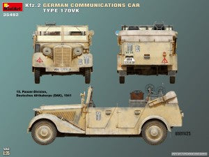 MiniArt 1/35 Kfz.2 German Communications Car Type 170VK (35492)